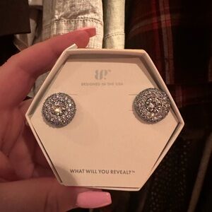 Bomb party 2025 earrings studs hematite CZ